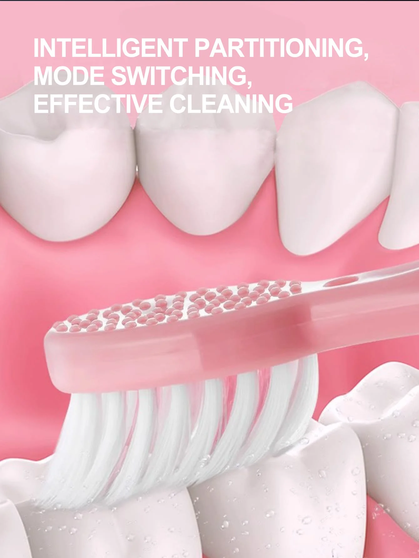 2026 Adult Electric Toothbrush , for home use or travel. Brush head colors are random Battery model（Batteries not includ）