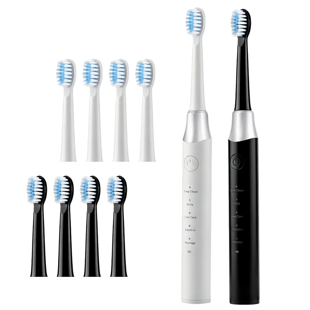 Sonic Electric Toothbrush 5 Mode IPX7 Waterproof 15000 Vibration 2Min Timer 500mAh Adult Toothbrush Deep Clean Whitenin Gum Care
