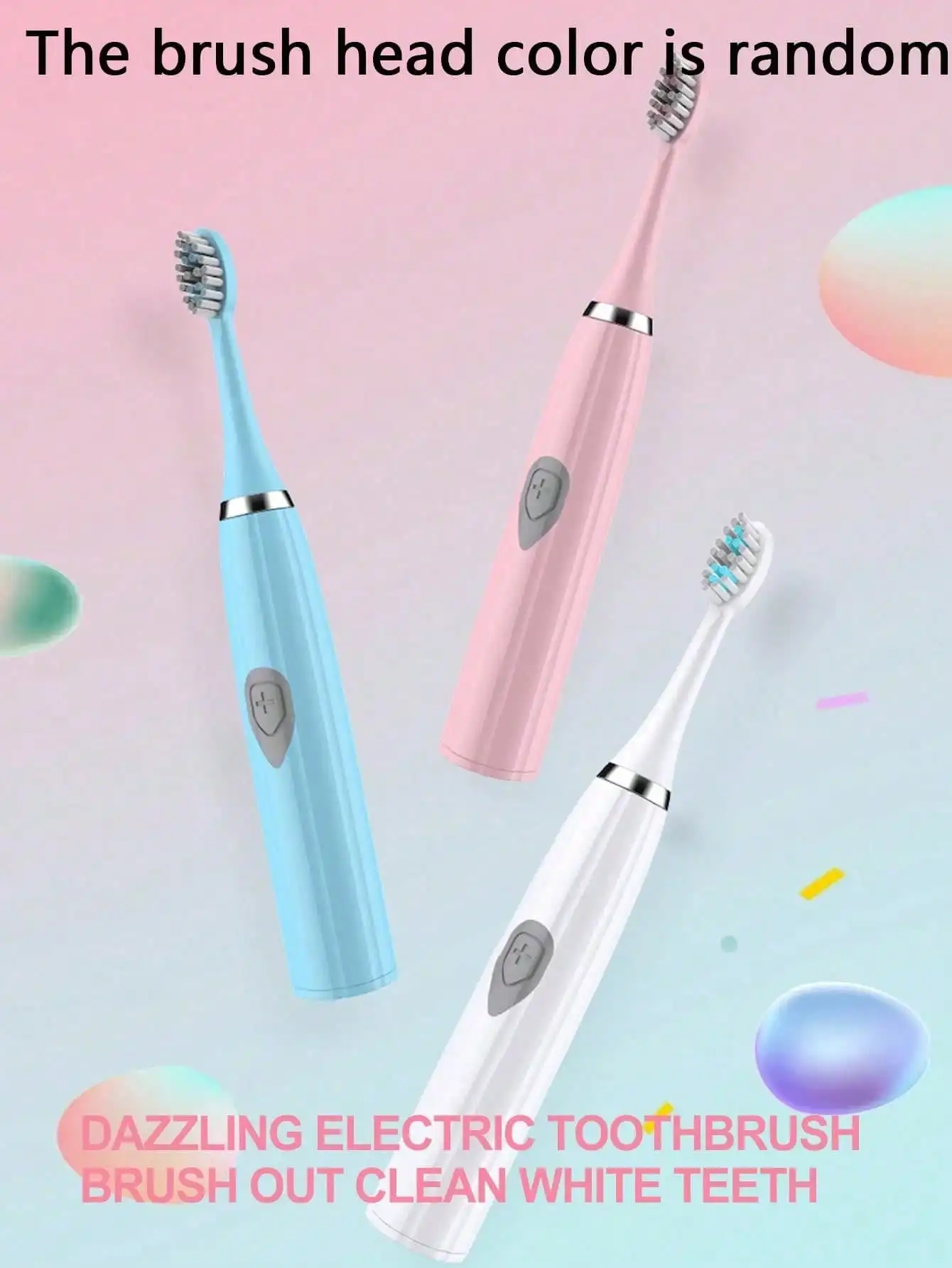 2026Electric Toothbrush Adult Automatic Couples Set, Suitable For Home Or Travel Use, Random Brush Head Colors